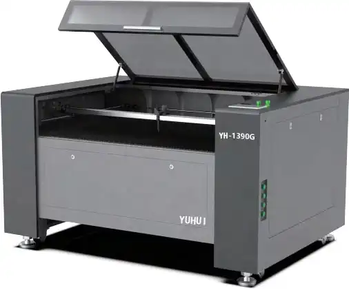 What materials should you never use in a CO2 laser cutter?